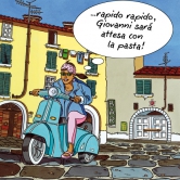 Roberta kurvt durch Lucca